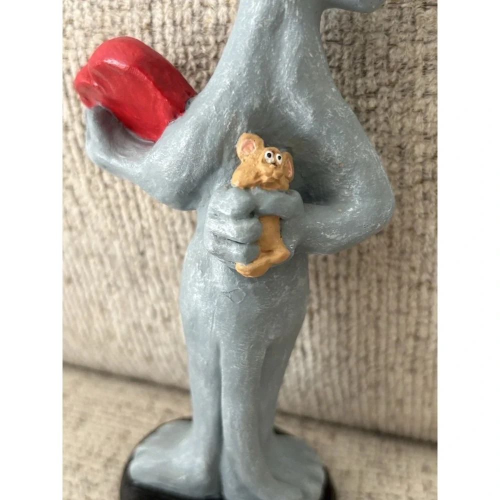 Vintage 1993 Cast Art Cat‎ Mouse Figurine